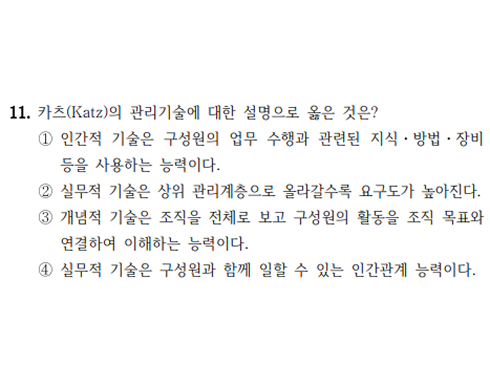 2025 지방직 간호직 간호관리 11번